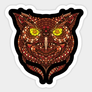 Owl Mosaic Sticker